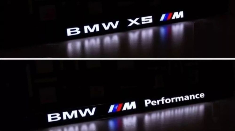 Рамки под номера БМВ - індивідуальні Авторамки bmw / Номерные рамки БМВ авто номера, ВАШ  Дизайн. з опцією підсвітки /без / глянцеві - ціна за 2 шт