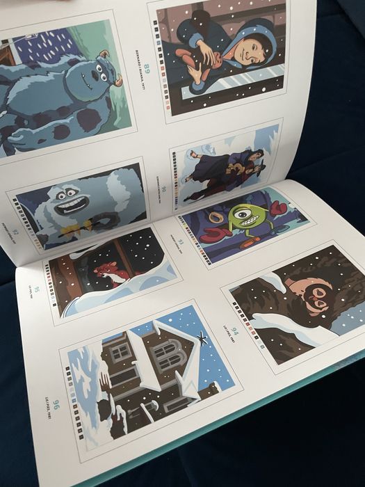 ZIMA Disney tom kolorowanek po numerach  Art Therapy