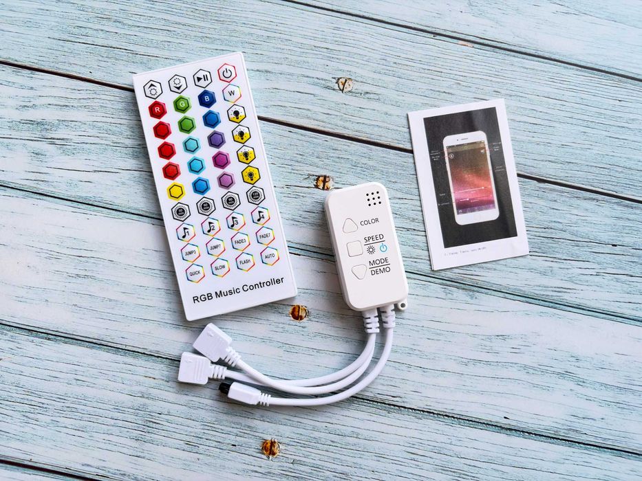 WiFi / IR / Bluetooth контролер / димер для світлодіодний стрічок SMD 5050 (5v12v24v) / Контроллер (диммер) для светодиодных лент SMD 5050 (5в/12в24в)