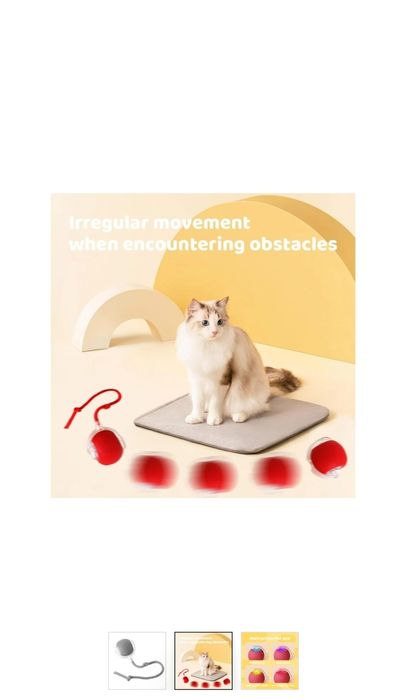 Jogo interativo p/cão ou gato(carregamento USB)