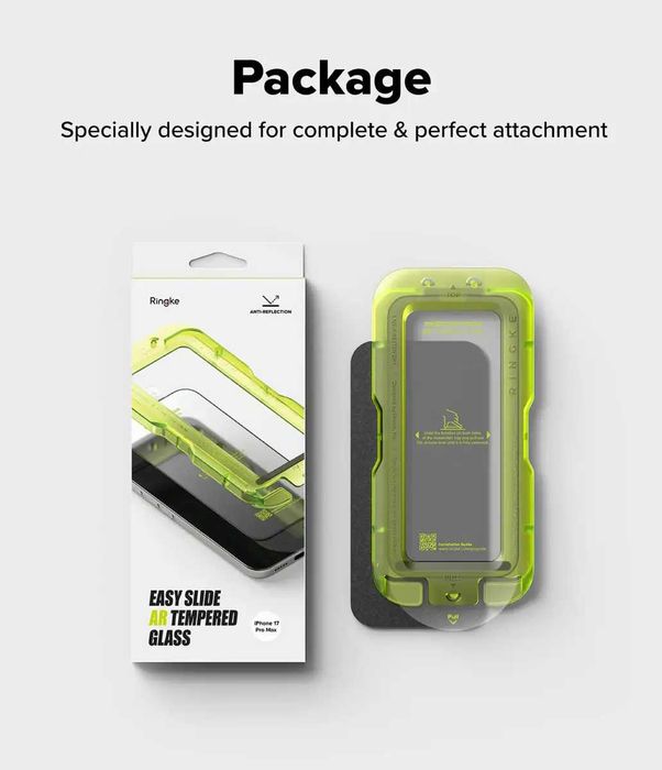 Защитное стекло Ringke Easy Slide AR 2-Pack  iPhone 17 Pro/ 17 Pro Max