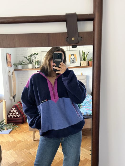 Retro Polar Berghaus XL granatowo-fioletowy