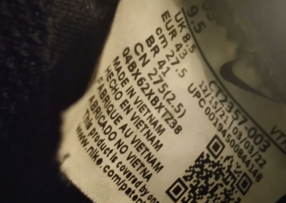 Nike React Infiniti Run Czarne 43 Oryginalne