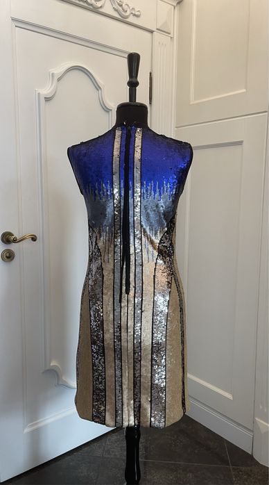 MAX MARA piękna sukienka cekinowa; stan IDEALNY