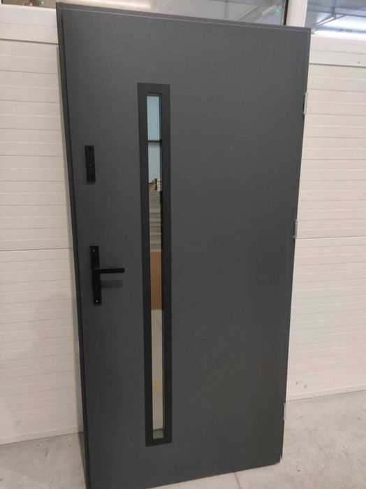 PROMOCJA! NOWE drzwi zewnętrzne antracyt 80 i 90 stalowe ocieplone
