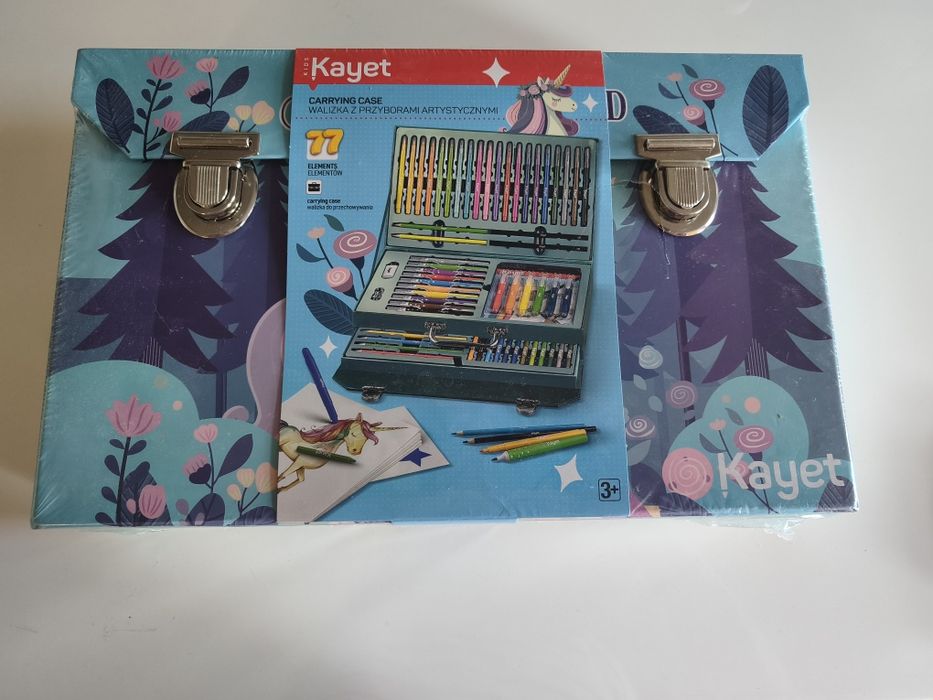 Walizka z przyborami artystycznymi, nowa