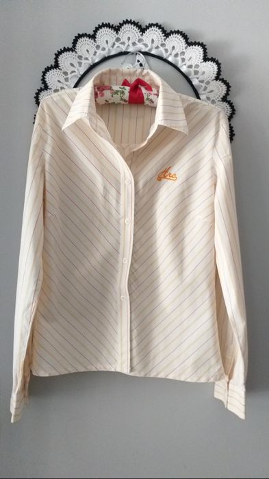 Koszula wizytowa paski prążki pasy 36 S