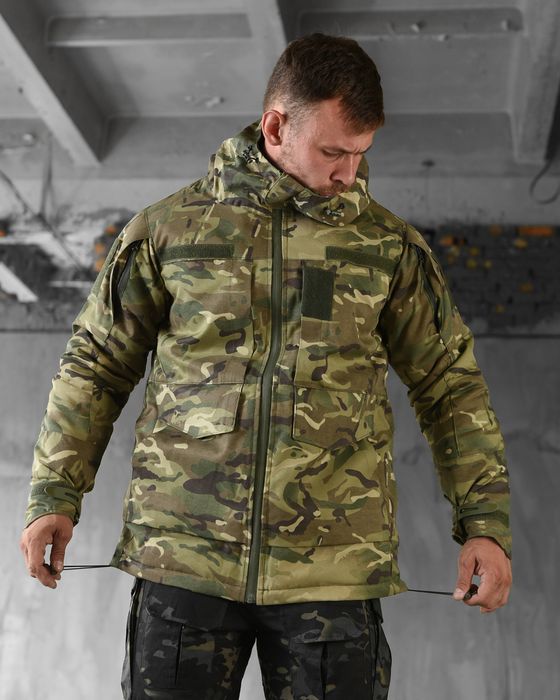 Куртка бушлат військовий мультикам зимовий утеплений тактичний зсу