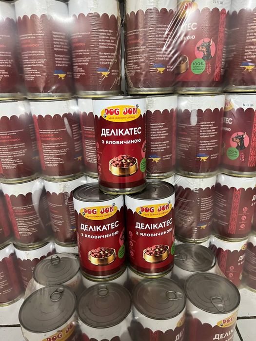 корм для собак Dog JOn мясо консерва