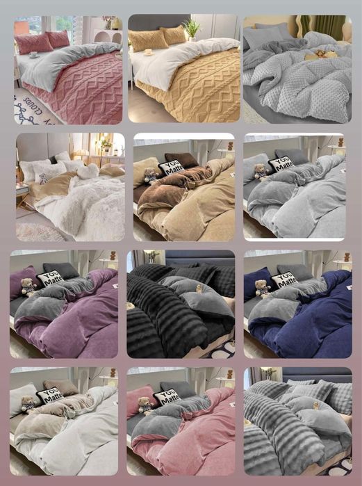 Posciel pluszowa MiŚ zimowa