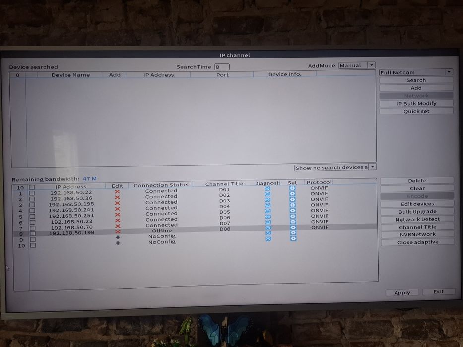 Rejestrator 10 kanałowy IP wifi kamera cctv dysk 256gb