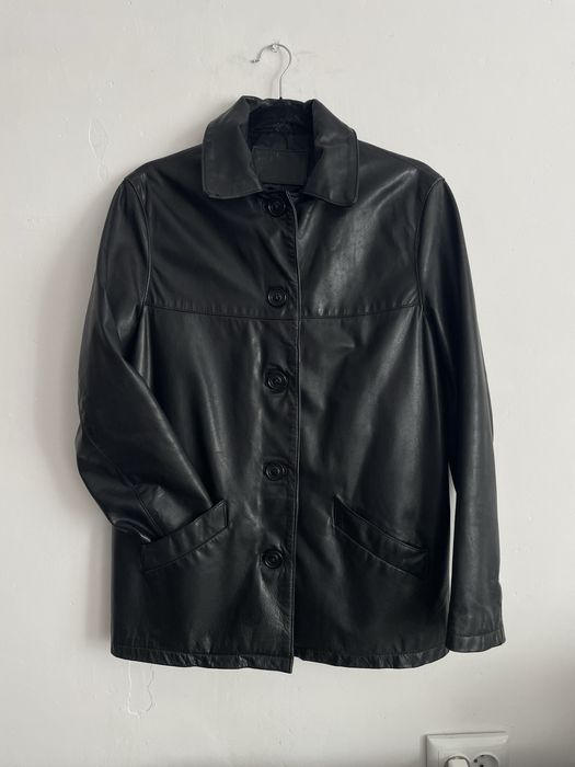 Шкіряний піджак (невідомого бренда) розмір M