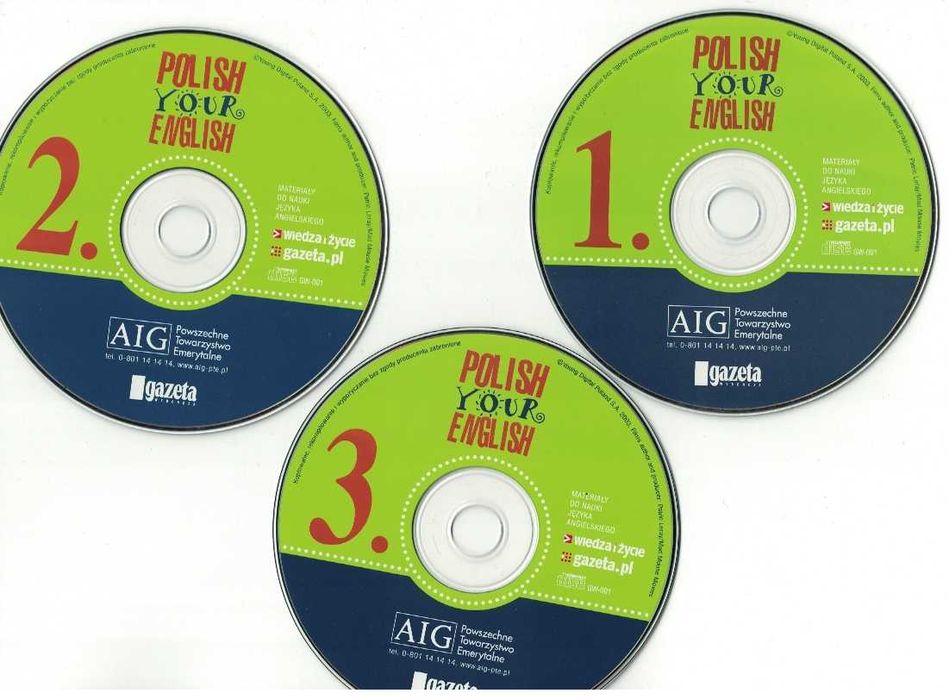 Naucz się mówić! Polish Your English 1, 2, 3 - kurs audio + gratis