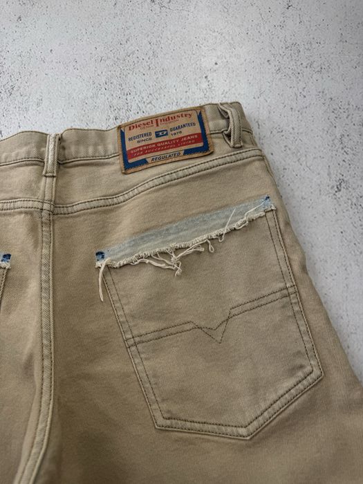 Джинси Diesel Distressed Beige Jeans Pants