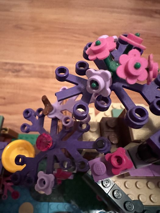 Lego elves 41075 drzewo elfów kryjówka USZKODZONE LIŚCIE