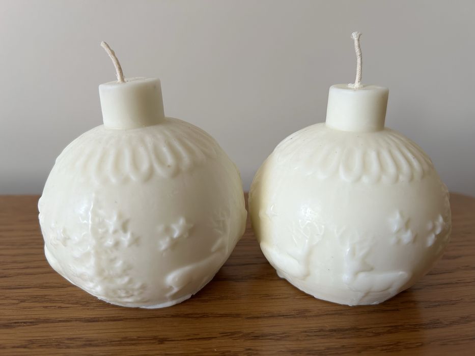 Свічки у формі ялинкової прикраси