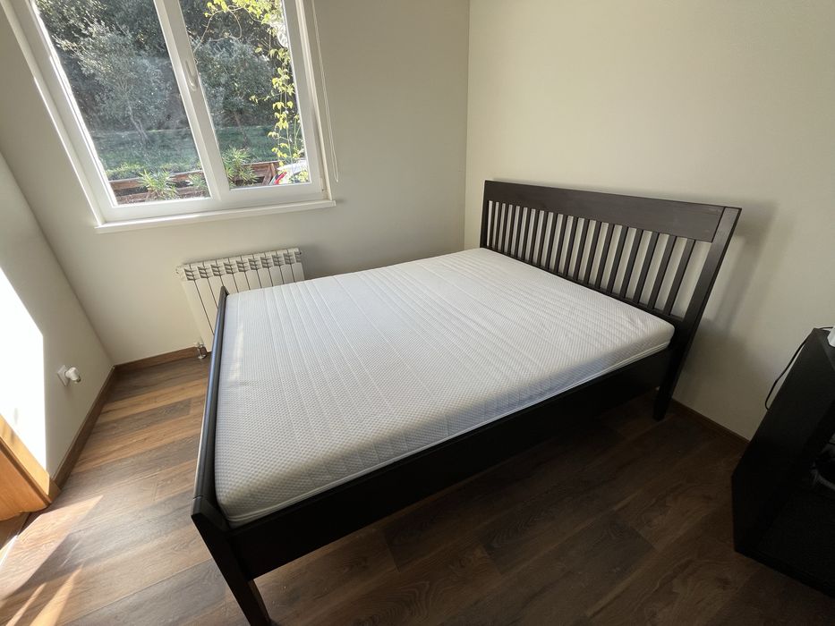 Cama IDANAS 160x200 + 2 Estrados LONSET + Colchao