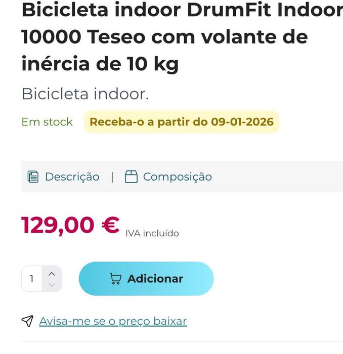 Bicicleta Estática cecotec