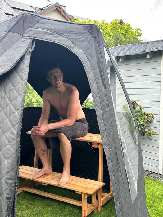 Przenośna Sauna Namiotowa SaunaSoul Zestaw Premium | Mobilna Sauna do Ogrodu