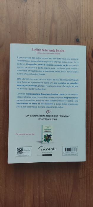 Livro "Remédios naturais para mulheres"