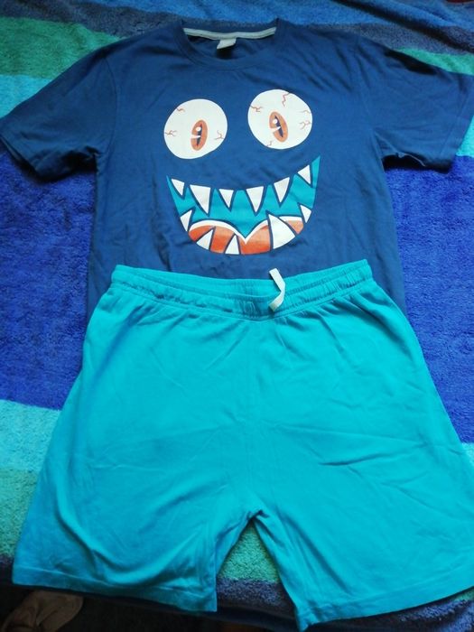 Pijama de rapaz Tam 14 arca Code oferta calção cinza