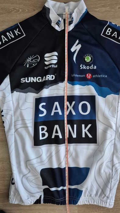 Strój kolarski rowerowy SAXO BANK rozm. XS/S, stan idealny