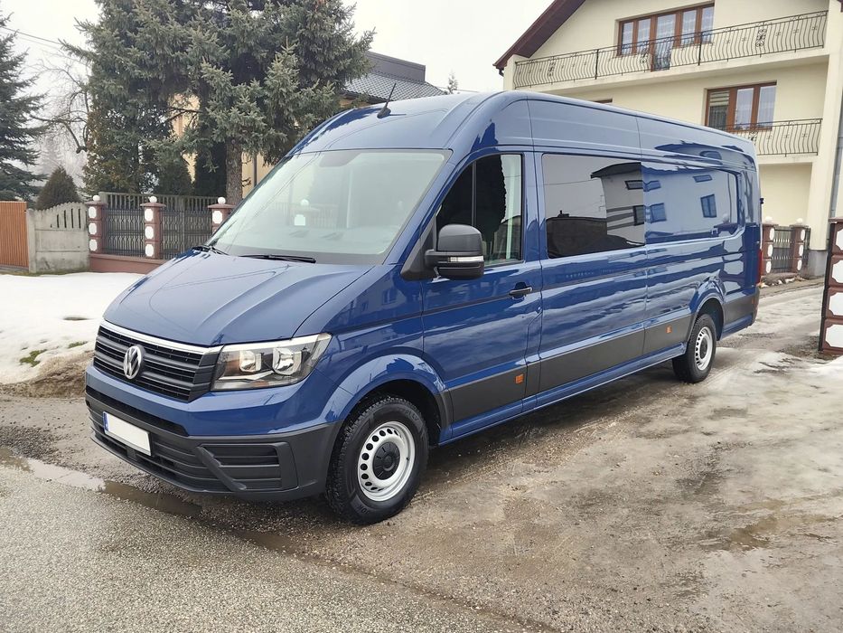 Volkswagen Crafter **XXL-MAXI-LONG** 2.0 BiTDI 177KM** Brygadowy 6-Os. Furgon Blaszak L5H3** POLSKI SALON** KAMERA COFANIA** DMC do 3.5T kat.B**