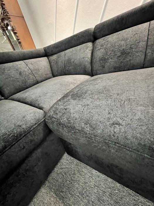 Виставковий стан новий диван кутовий розкладний з нішею тканина