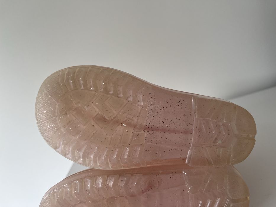 Galochas rosa de menina, tamanho 25