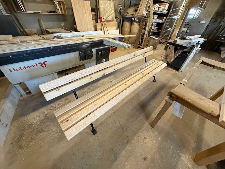 Deski, deska 8x5x2.4m , kantówki na ławkę, stolik - suche