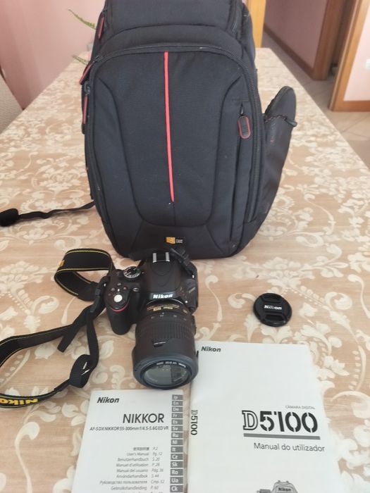 Nikon 5100+ objetiva+ mochila