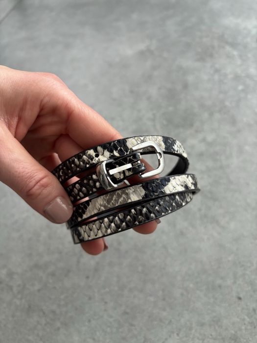 Wąski pasek skóra węża