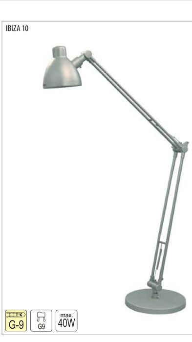 Галогенна настільна лампа на гнучкій ніжці настільна офісна BRILUX