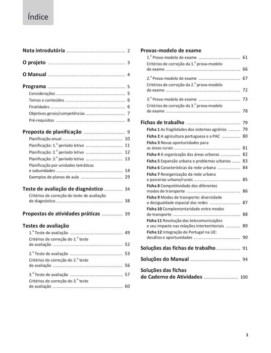 GEOGRAFIA A 11 - Manual do Professor