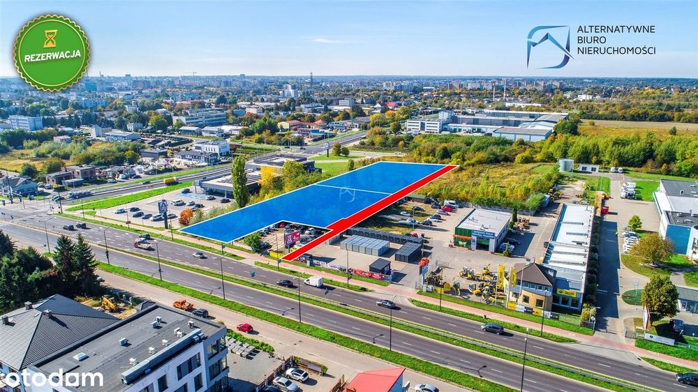 Działka inwestycjna przy głównej trasie-Lublin - Więcej
