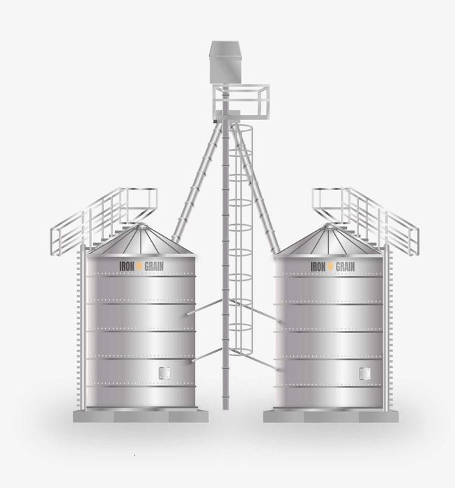 Silos płaskodenny Silosy płaskodenne NOWY Polski Producent 10T - 2000T