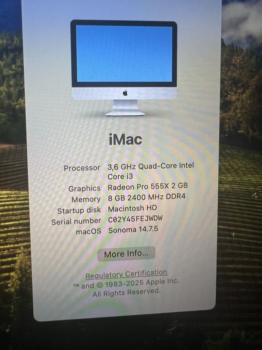I mac 21,5 Built in Retina