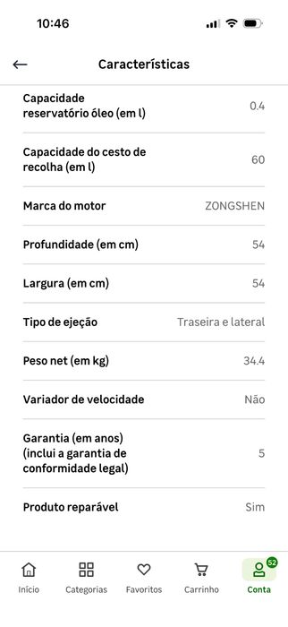 Corta relvas a gasolina