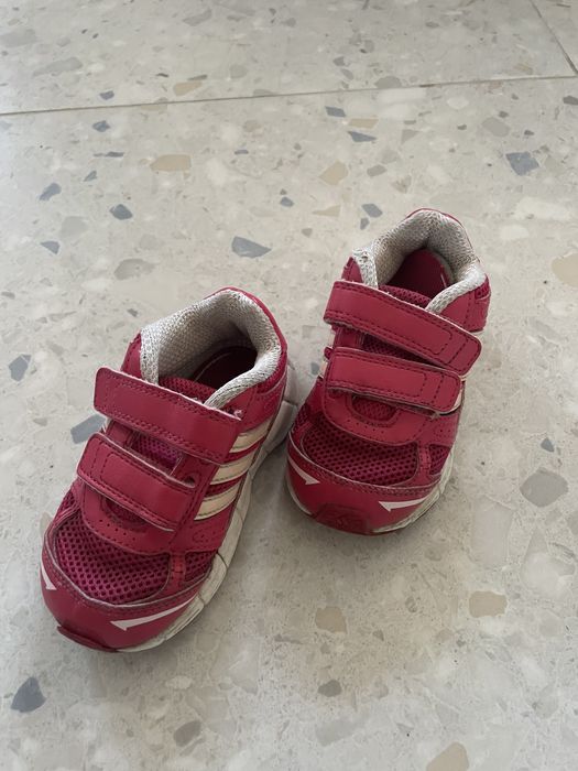 Różowe adidasy roz. 22 na rzepy
