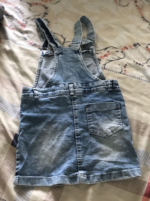 Комбінезон для дівчинки, джинсова спідниця