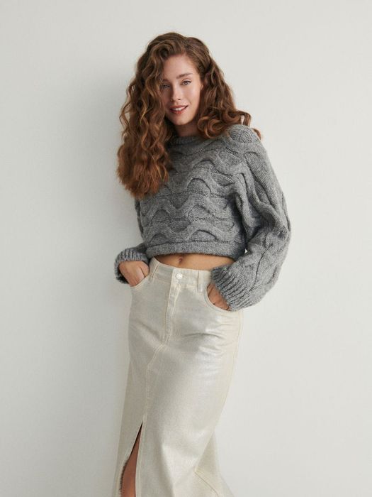 Джинсова спідниця металік Reserved