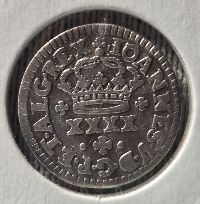 Moeda de 50 Réis de D. João V (1706–1750) de Prata