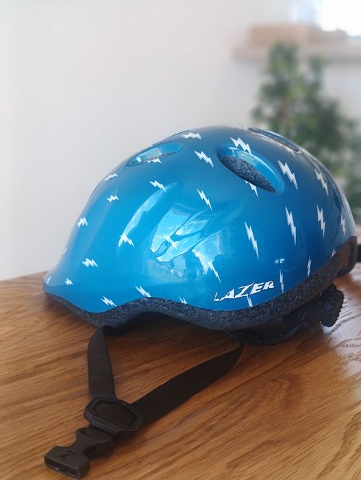 Kask dziecięcy LAZER MAX PLUS Blue Flash 49-56 cm