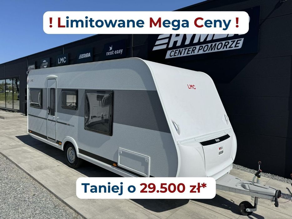 LMC Style 450D  - NOWA, 4os, DMC1360kg, FV23%, Hymer Center Pomorze, Łóżko królewskie
