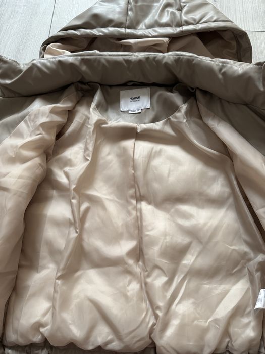 Куртка еко шкіра бежева House
