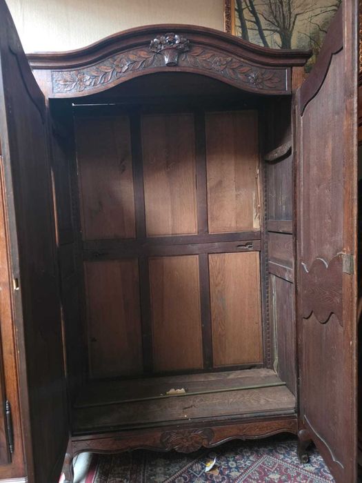 Szafa dębowa Ludwik, rzeźbiona #2491 Stylowy Węgrów