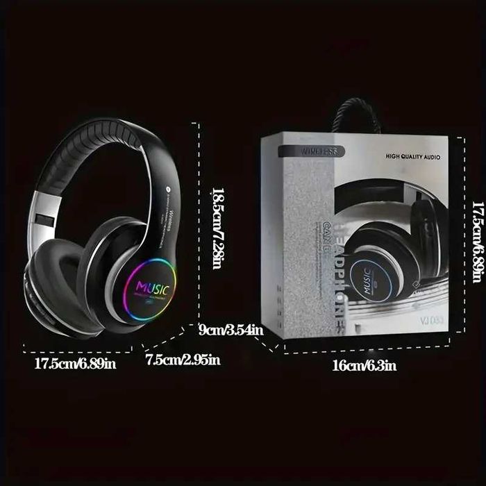 наушники беспроводные новые черные