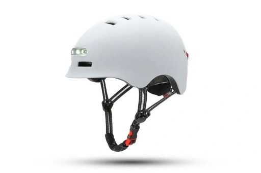 Kask rowerowy SelfLove urban r. L BIAŁY Z OSWIETLENIEM