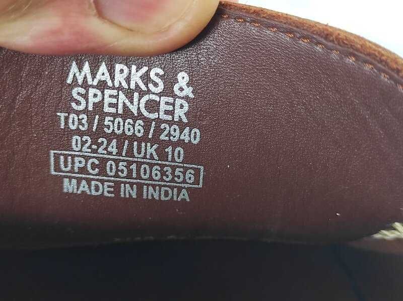 Туфли топсайдери кожанние Marks&Spencer collection р.44