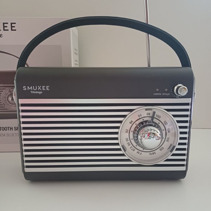 Nowe Radio z głośnikiem bluetooth, bateria wbudowana  Vintage,